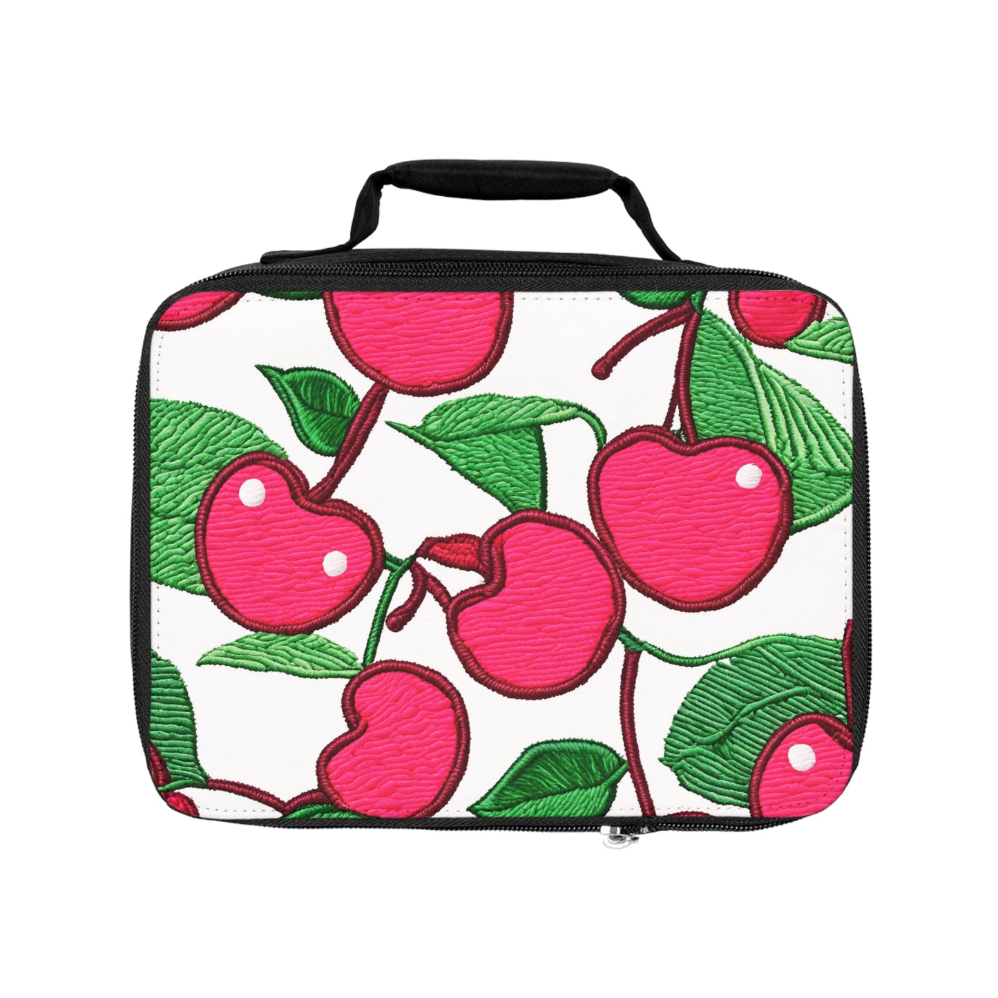 Pink Cherry Insulated Lunch Bag