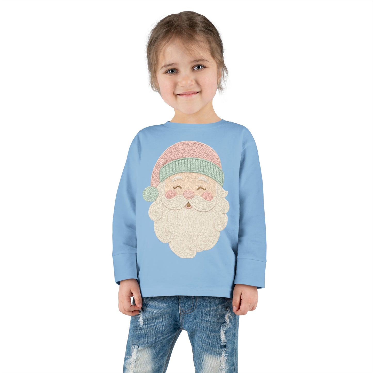 Toddler Christmas Santa Long Sleeve Tee