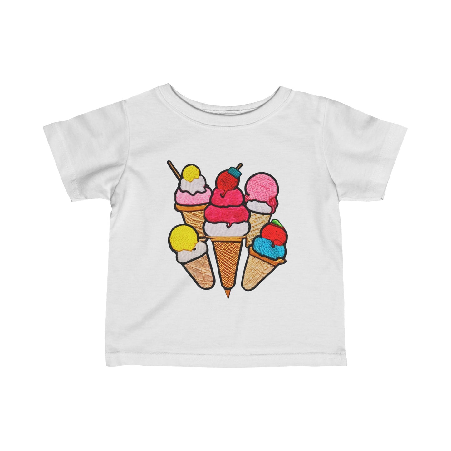 Ice Cream Scoops Infant Fine Jersey Tee