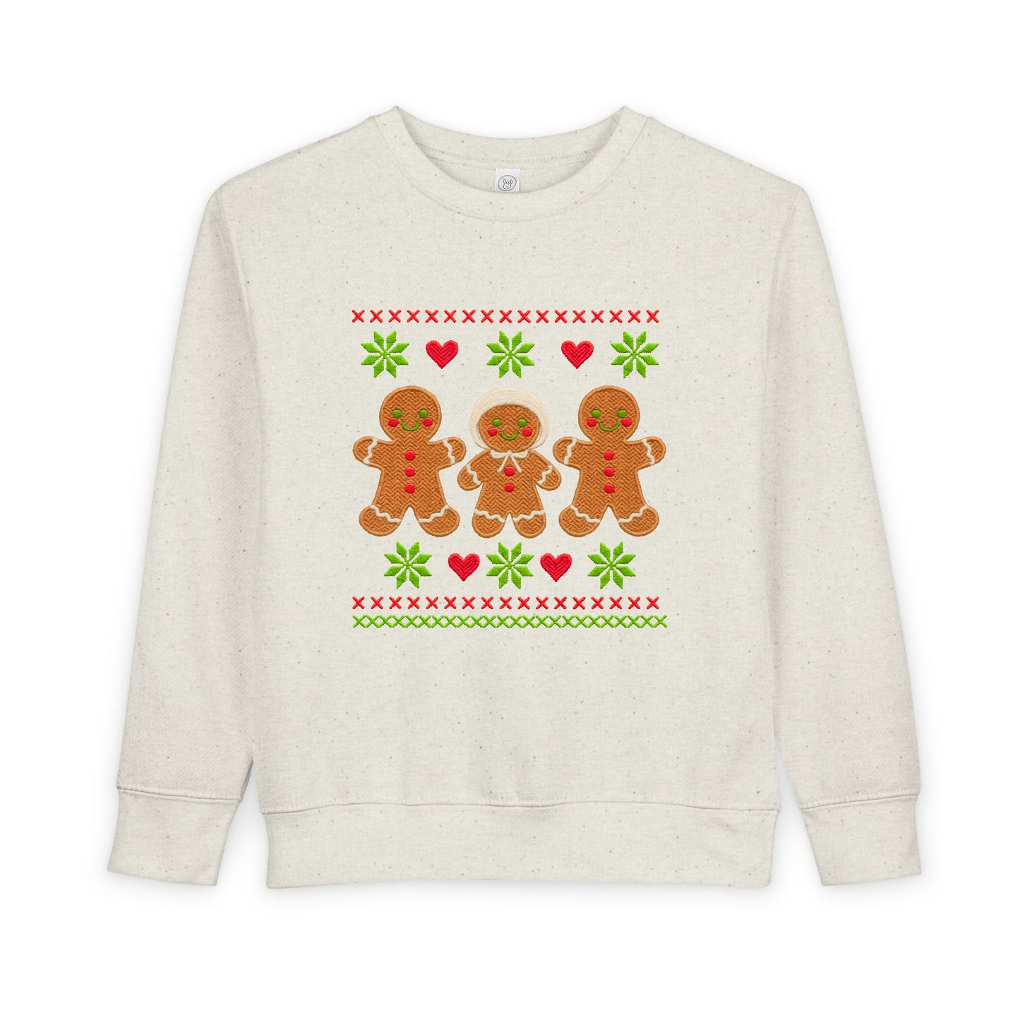 Toddler Sweatshirt - Cute Gingerbread Family Christmas Holiday Crewneck