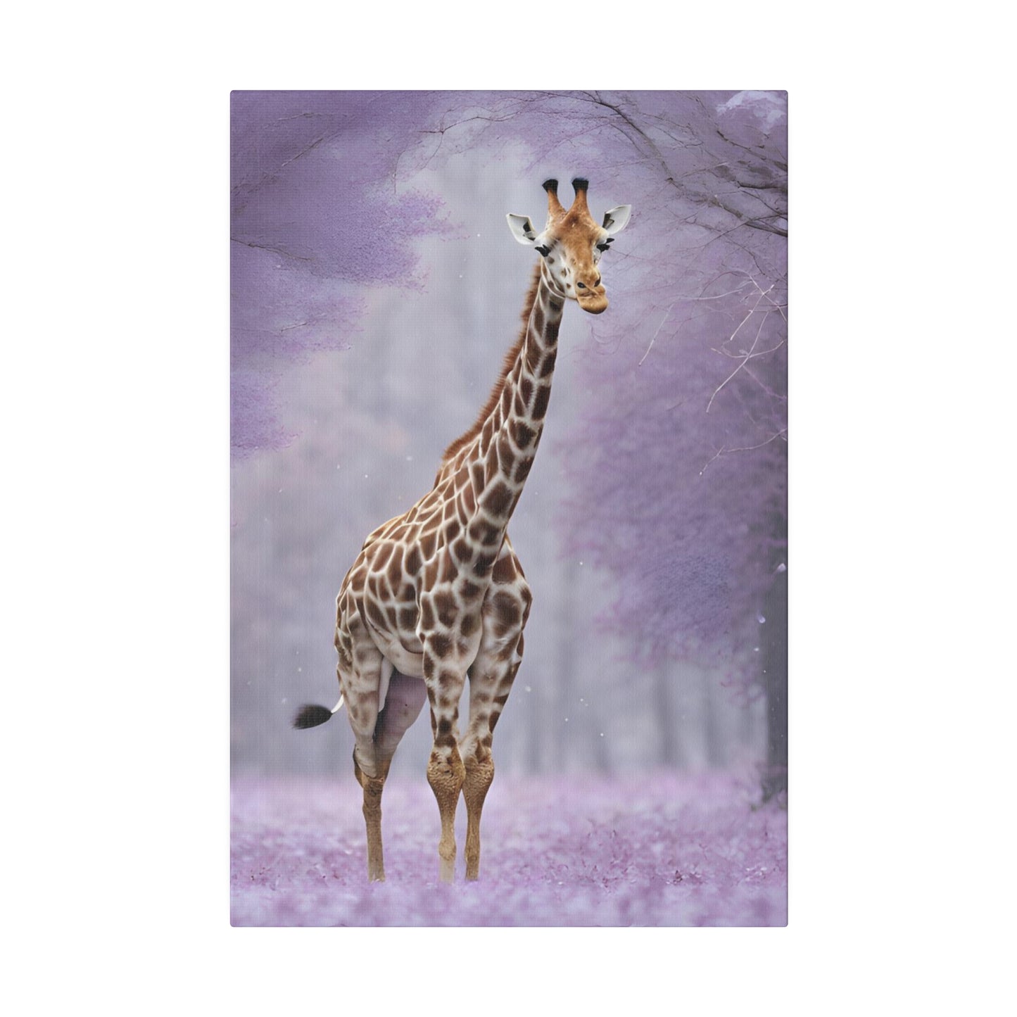 Jungle Giraffe Matte Canvas Art , Stretched 0.75”