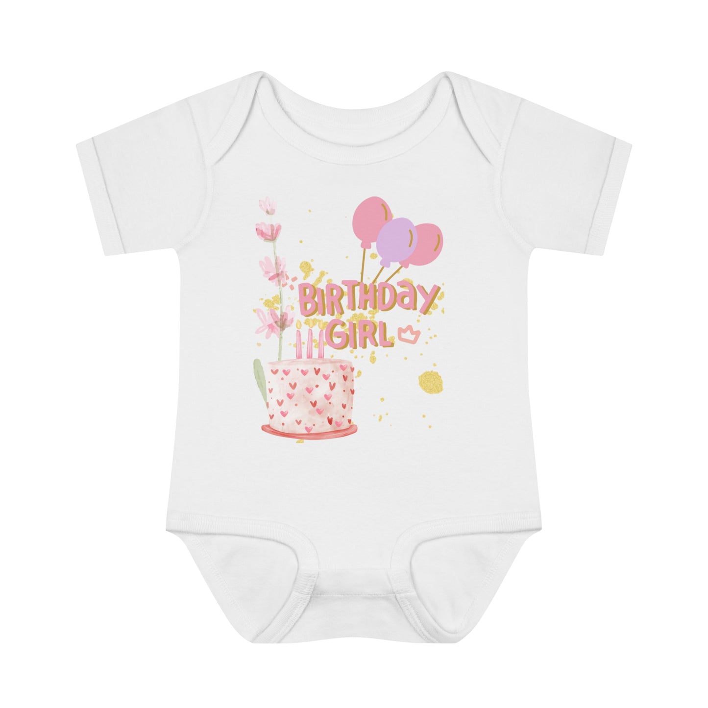 Birthday Girl  Baby Rib Bodysuit