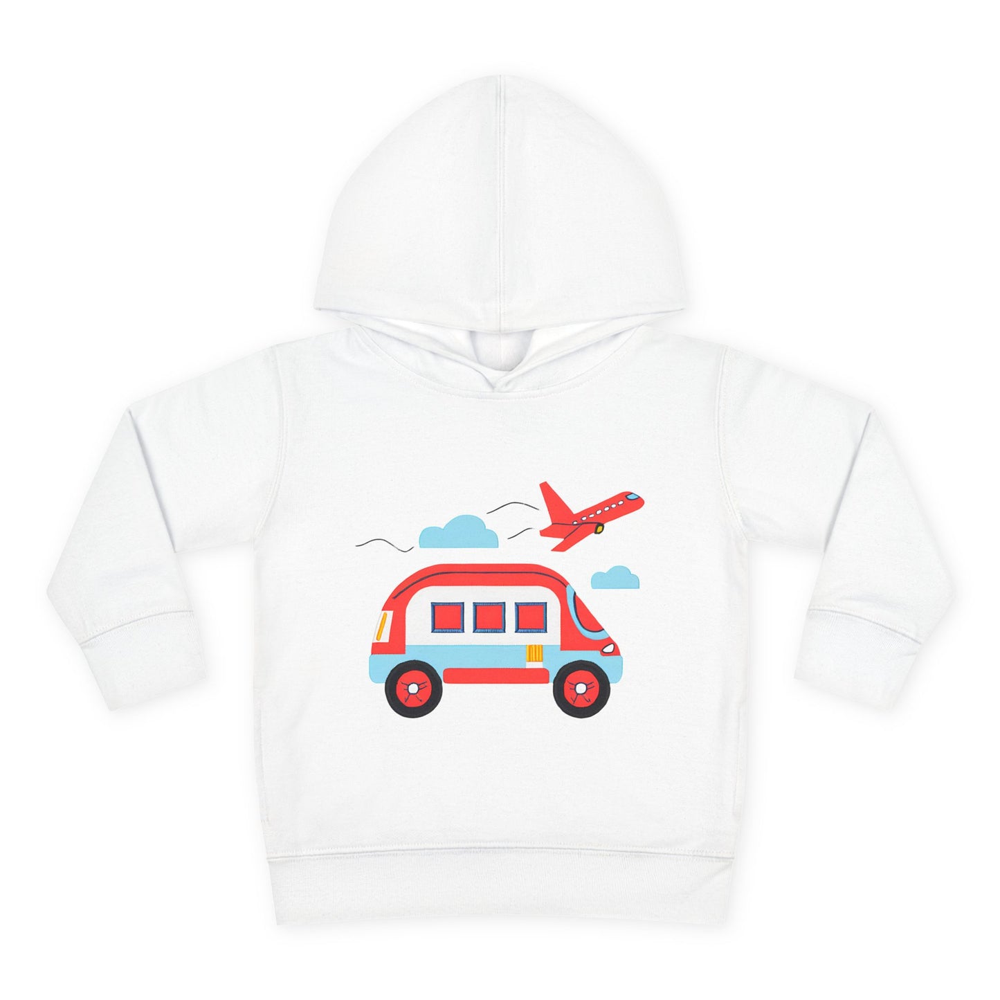 Airplane and Van Fleece Hoodie for Toddlers