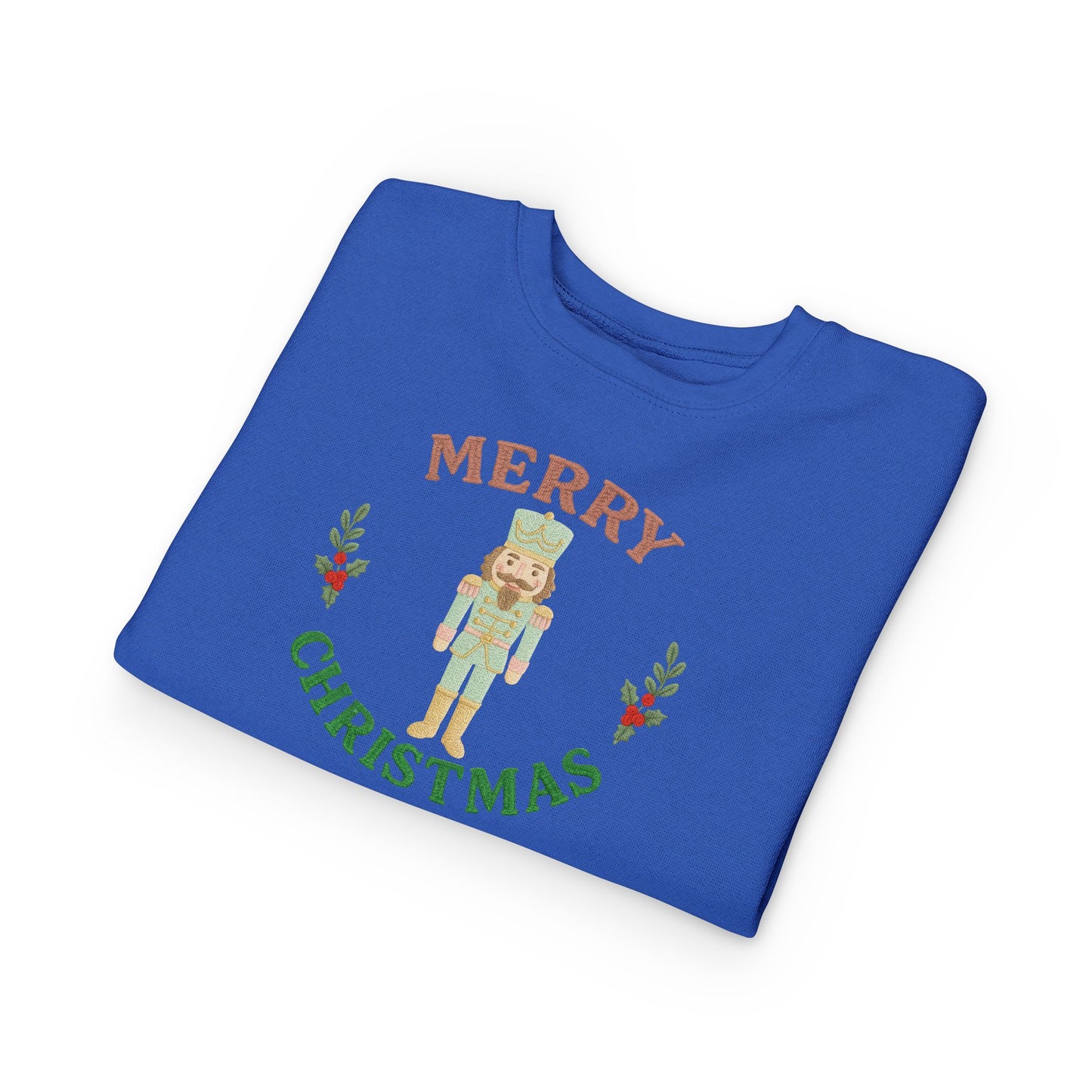 Toddler Sweatshirt — Merry Christmas Nutcracker Holiday Sweatshirt for Kids