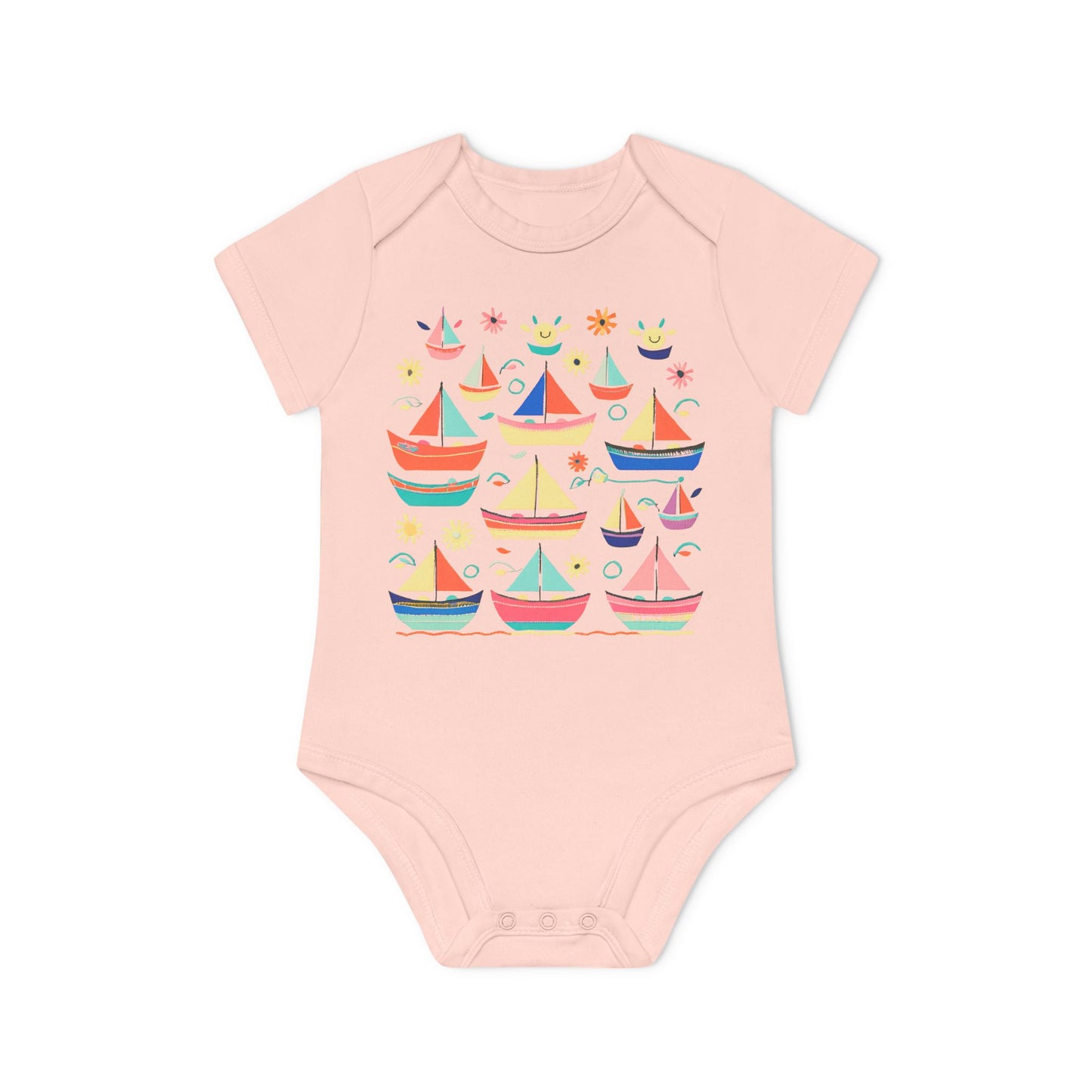 Nautical Sailboat Organic Bodysuit
