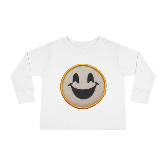 Happy Face Toddler Long Sleeve Tee