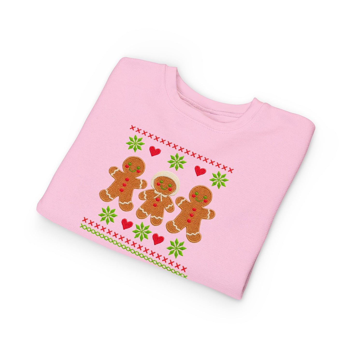 Toddler Sweatshirt - Cute Gingerbread Family Christmas Holiday Crewneck
