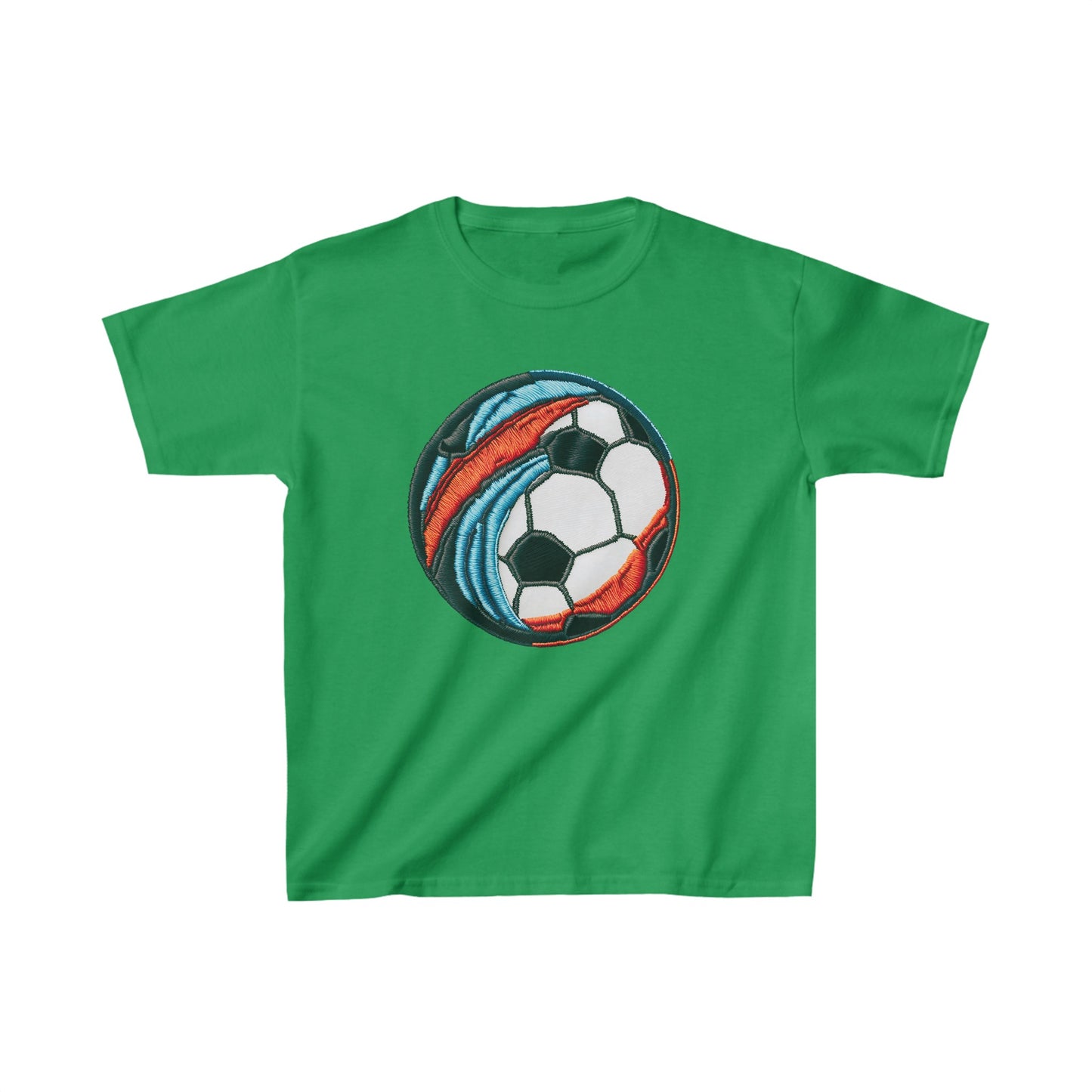 Soccer Ball Print Kids Heavy Cotton Tee