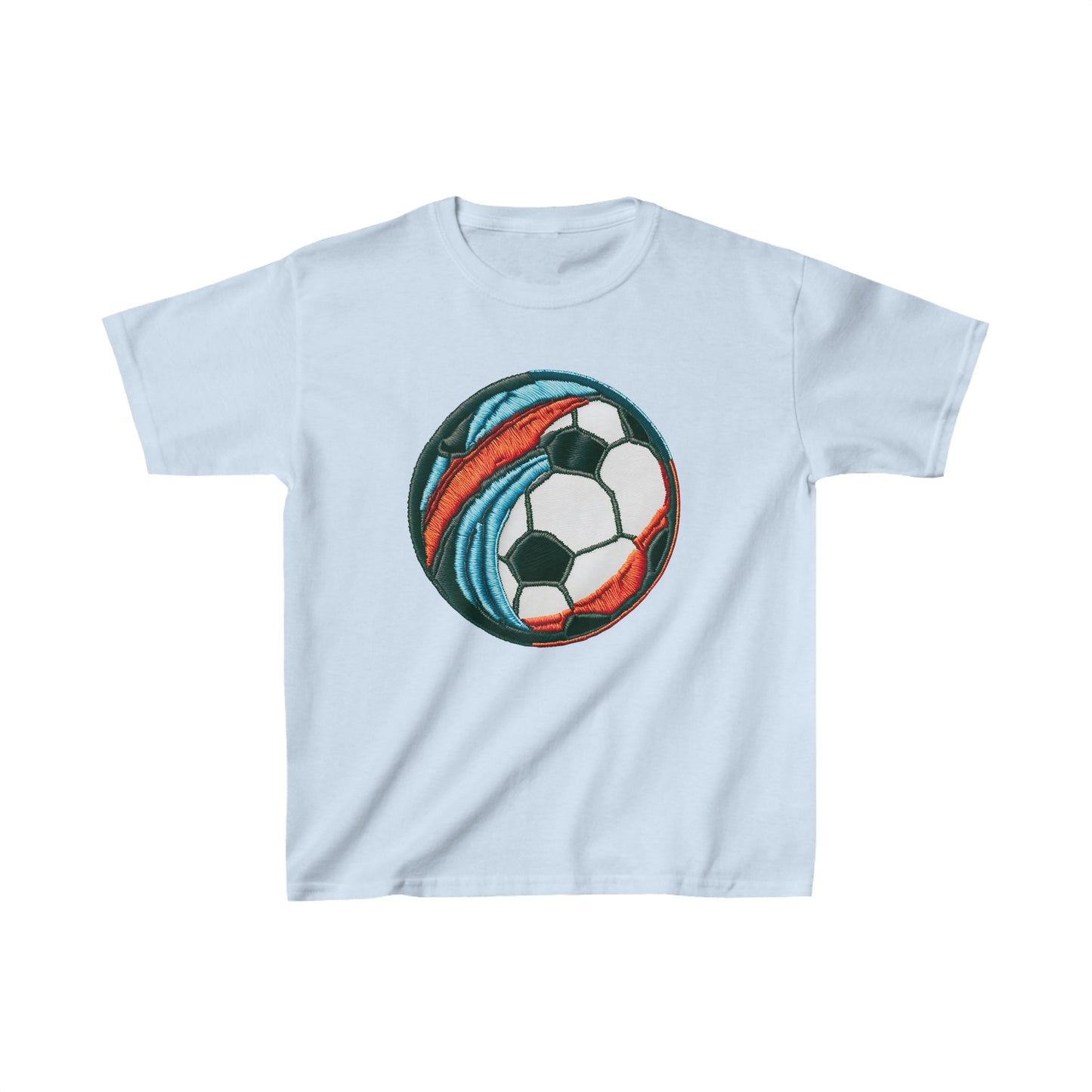 Soccer Ball Print Kids Heavy Cotton Tee