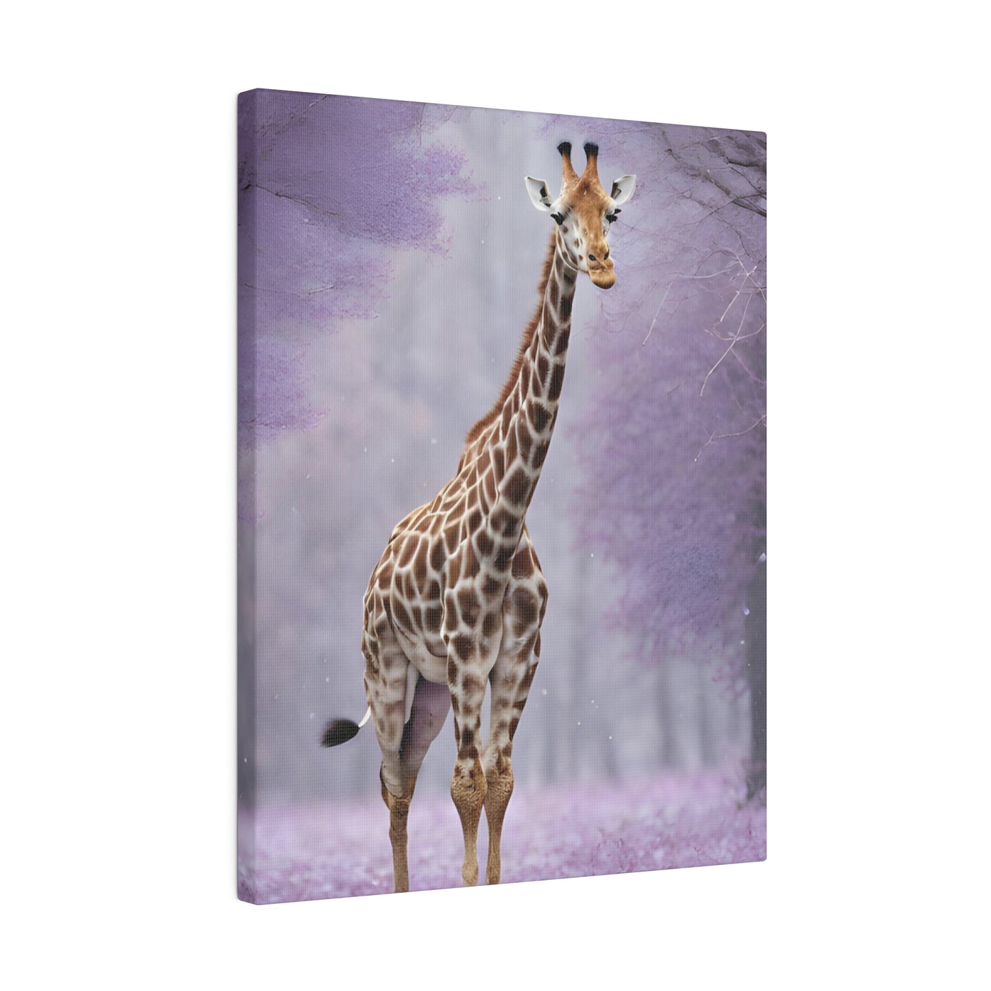 Jungle Giraffe Matte Canvas Art , Stretched 0.75”