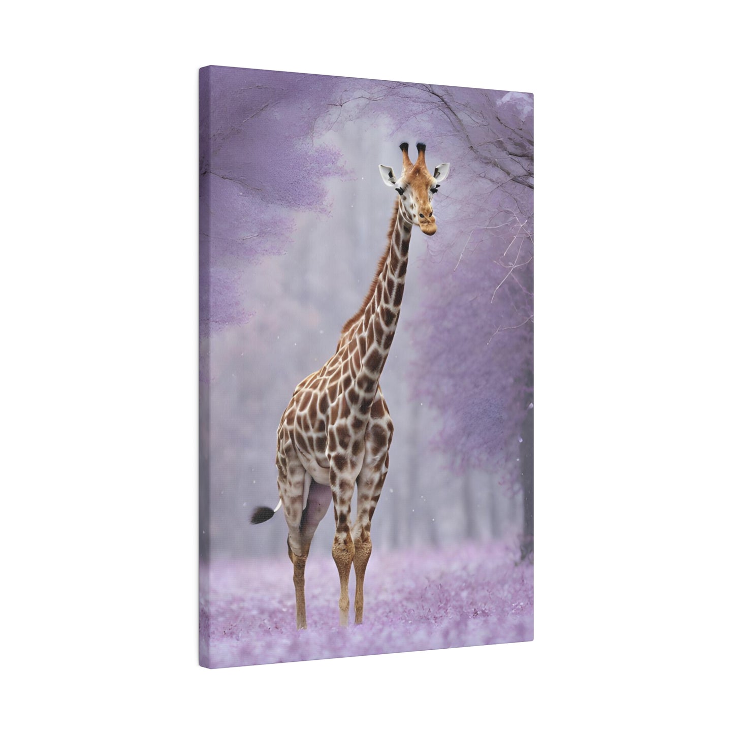 Jungle Giraffe Matte Canvas Art , Stretched 0.75”