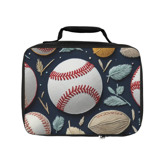 Baseball Balls  Insulated Lunch Bag