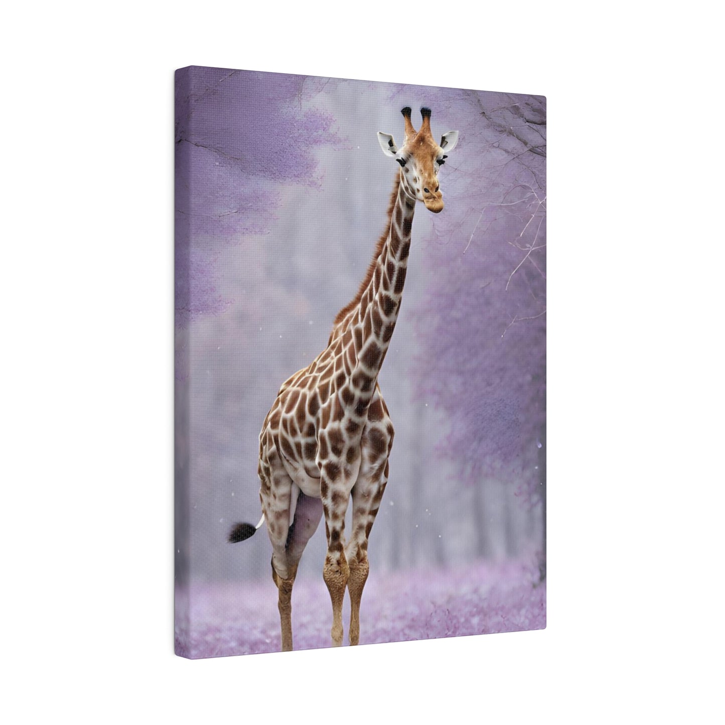 Jungle Giraffe Matte Canvas Art , Stretched 0.75”