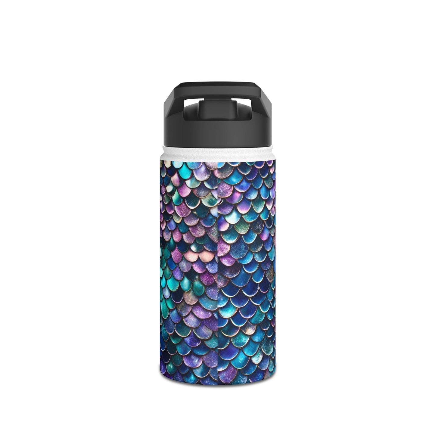 Stainless Steel Water Bottle, Mermaid Scales