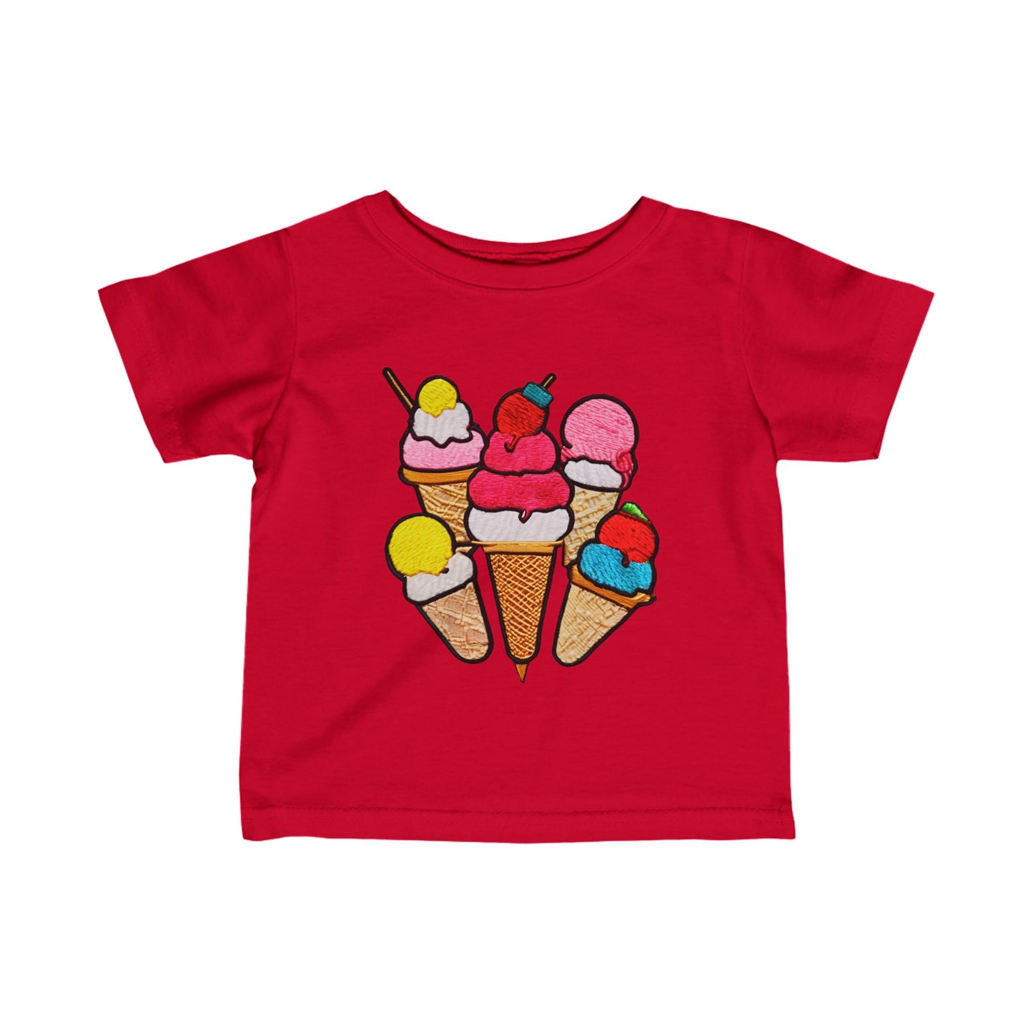 Ice Cream Scoops Infant Fine Jersey Tee