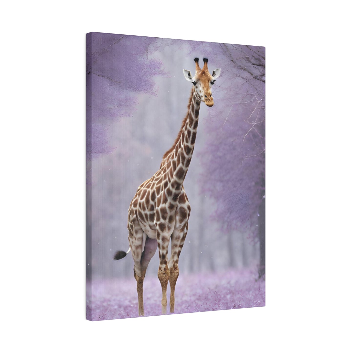 Jungle Giraffe Matte Canvas Art , Stretched 0.75”