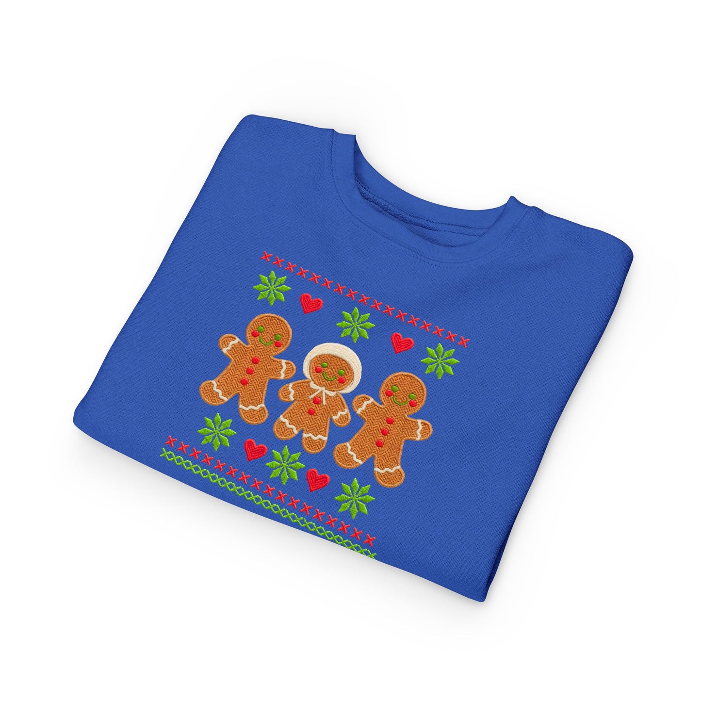 Toddler Sweatshirt - Cute Gingerbread Family Christmas Holiday Crewneck