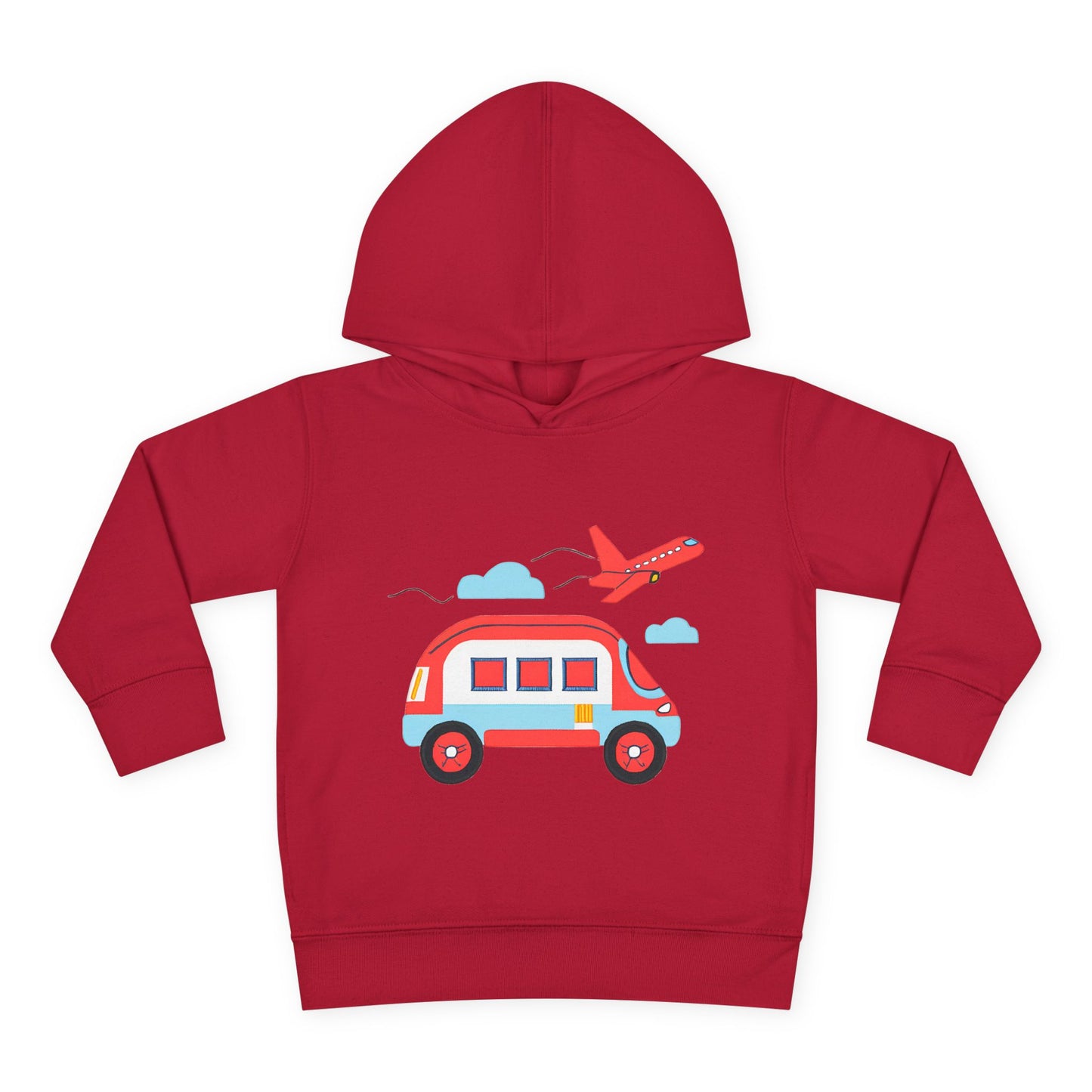 Airplane and Van Fleece Hoodie for Toddlers