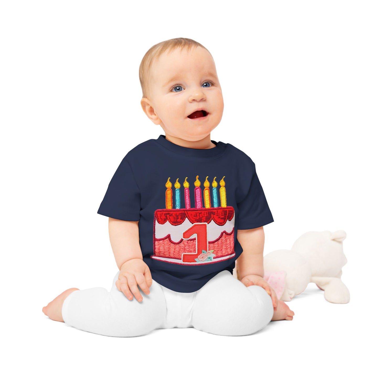 First Birthday Cake Baby T-Shirt