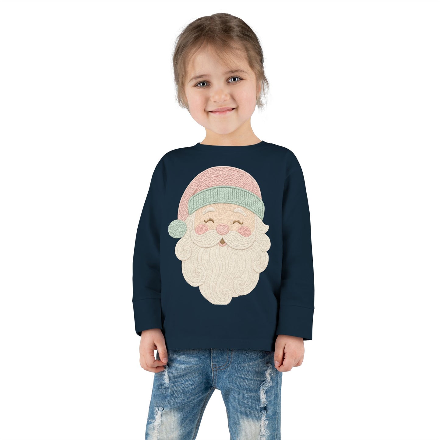 Toddler Christmas Santa Long Sleeve Tee
