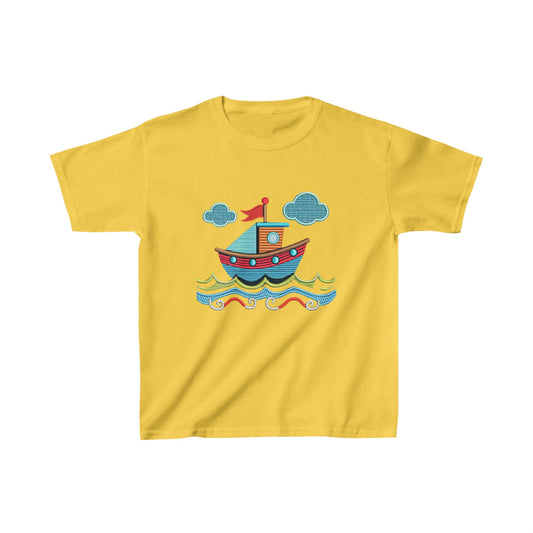 Boat Print Kids Tee