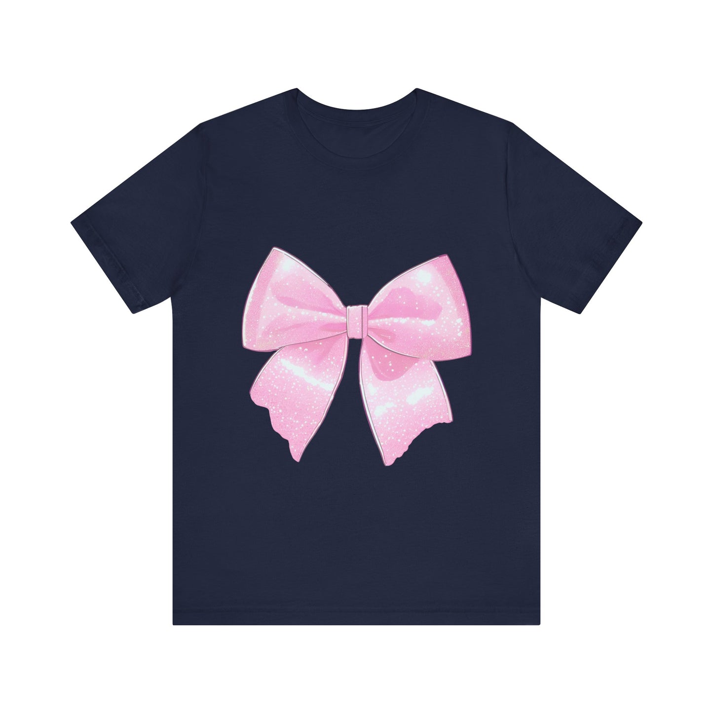 Mom Pink Coquette Bow Jersey Short Sleeve Tee