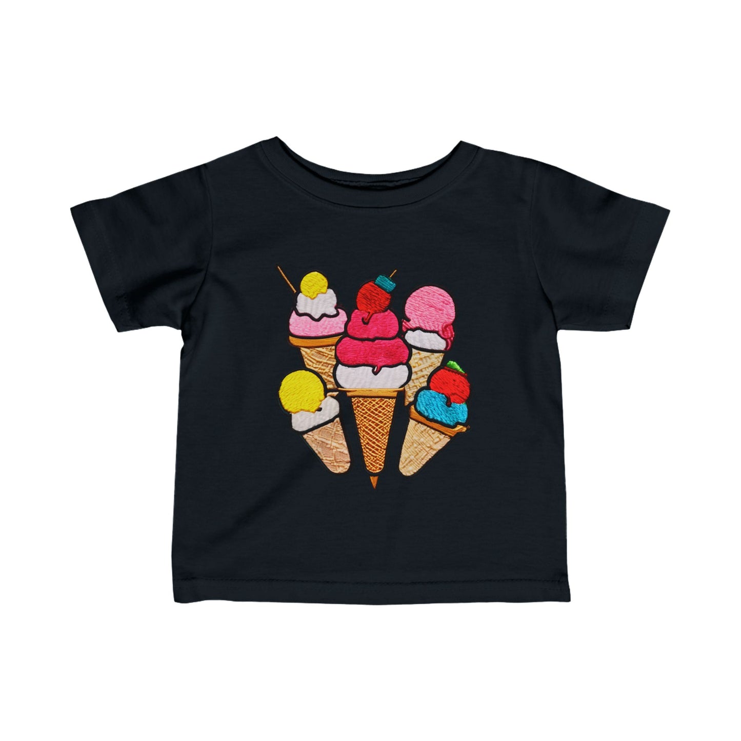 Ice Cream Scoops Infant Fine Jersey Tee