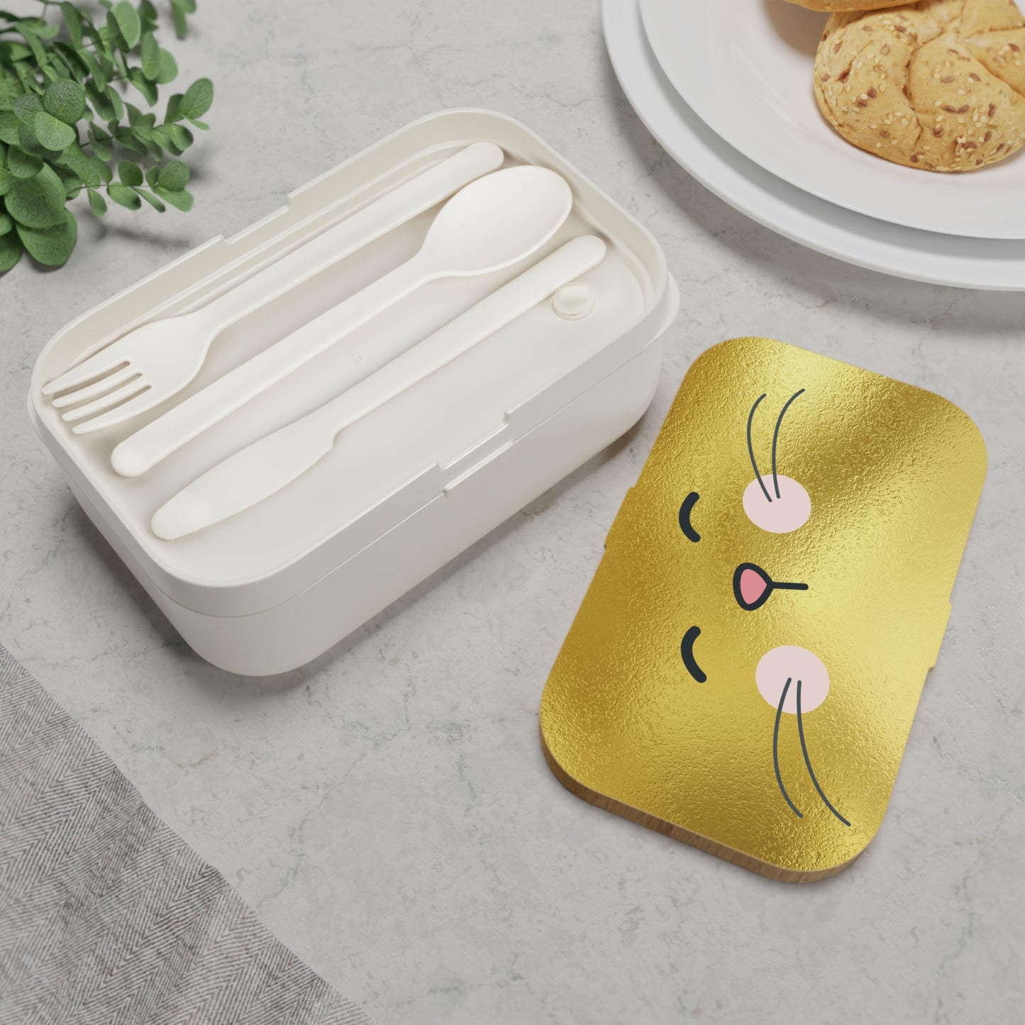 Golden Bunny Lunch Box