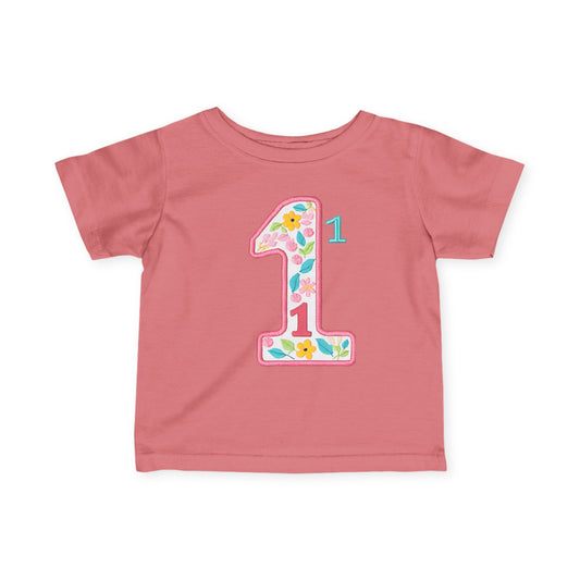 First Birthday Floral Tee