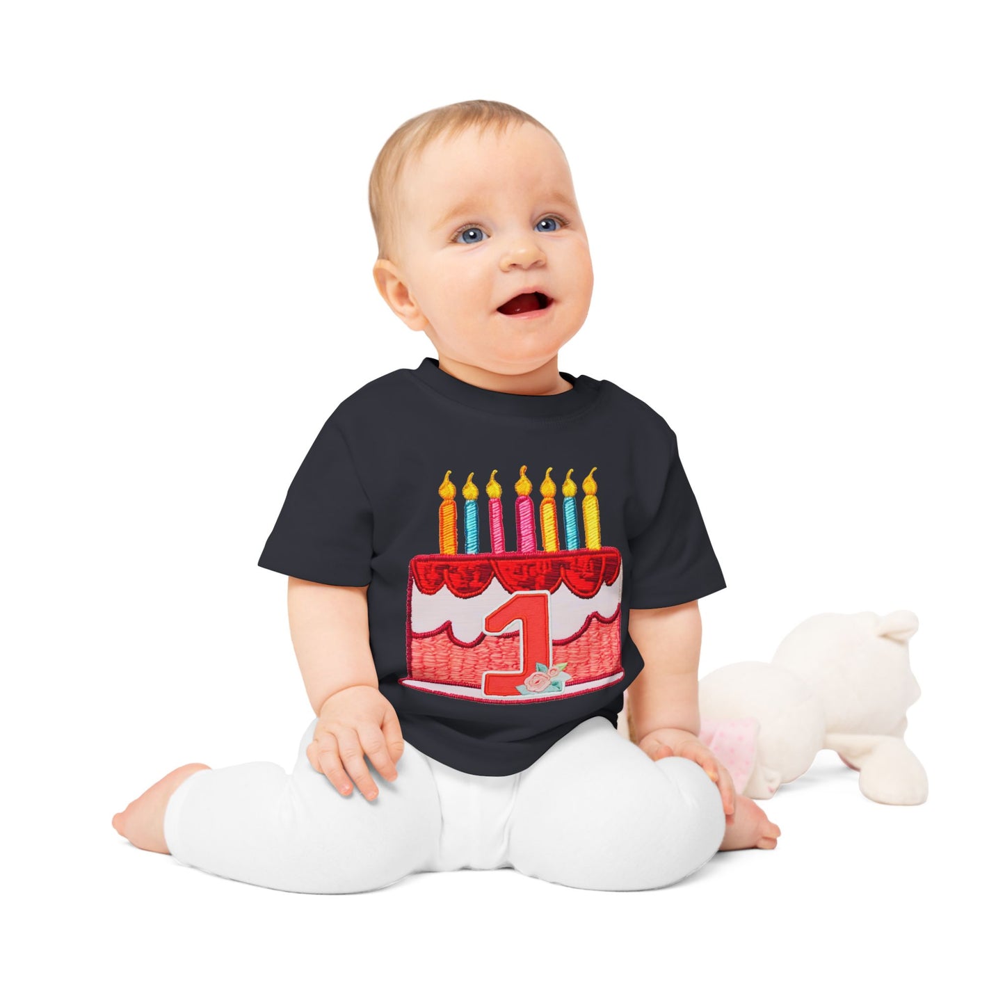 First Birthday Cake Baby T-Shirt