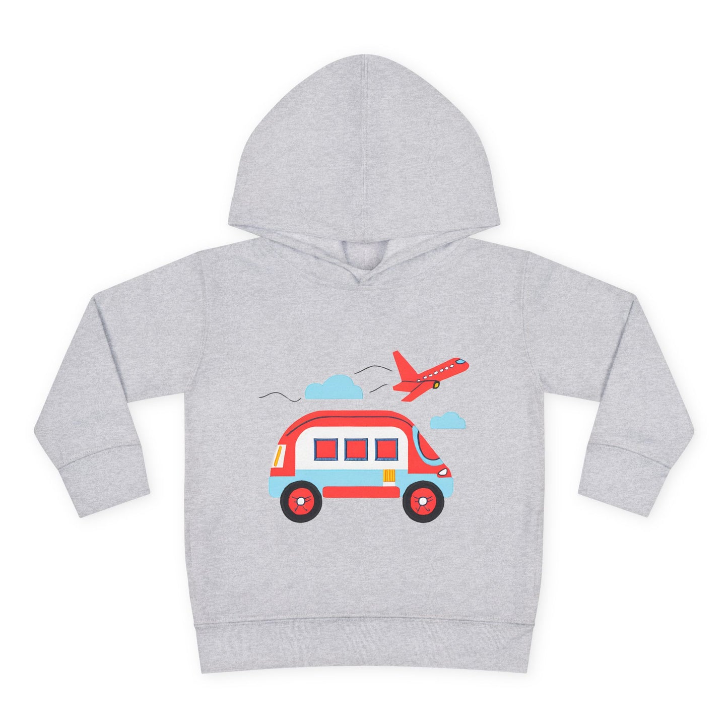 Airplane and Van Fleece Hoodie for Toddlers