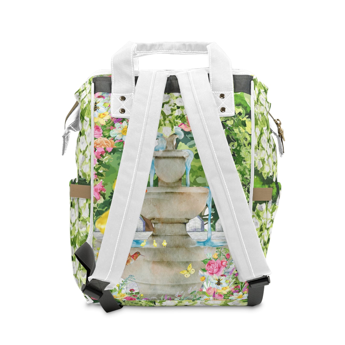 Garden Fountain Multifunctional Diaper Backpack