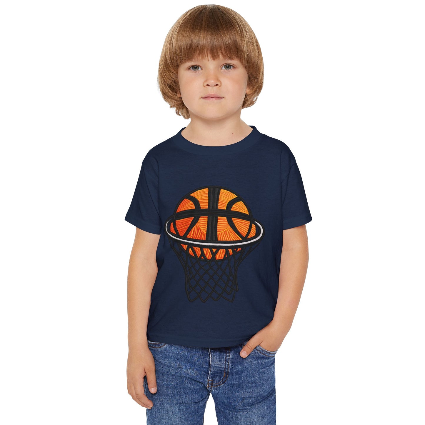 Basketball Heavy Cotton Toddler T-shirt