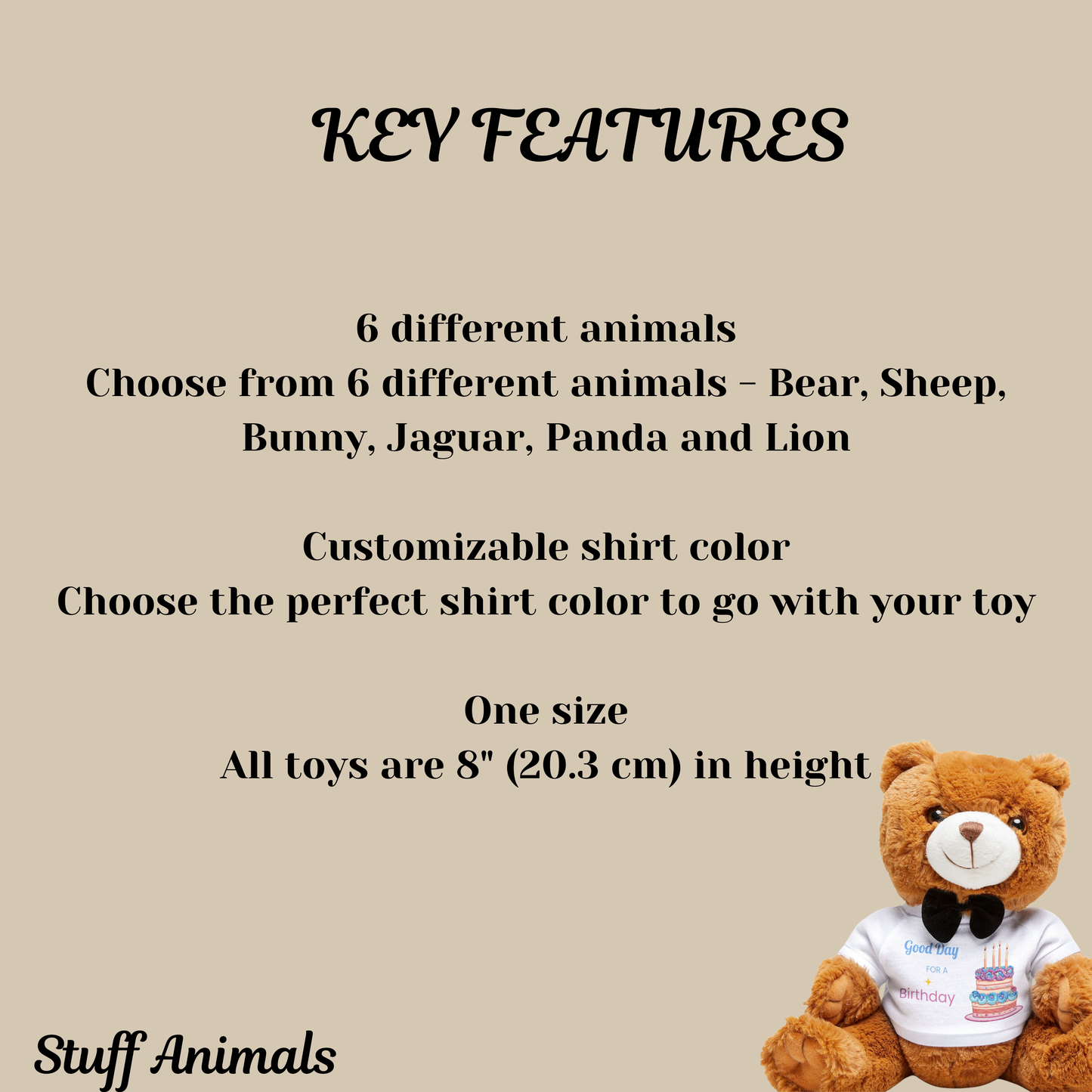 Teddy Bear with T-Shirt