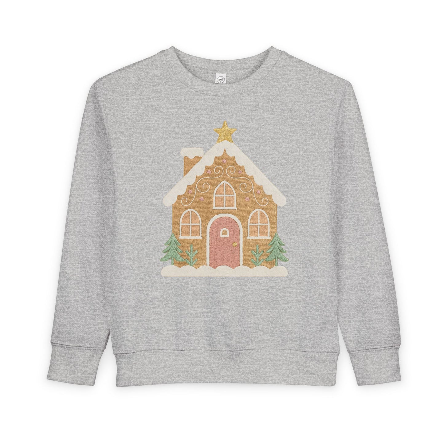 Toddler Sweatshirt - Cute Gingerbread House Christmas Pullover for Kids