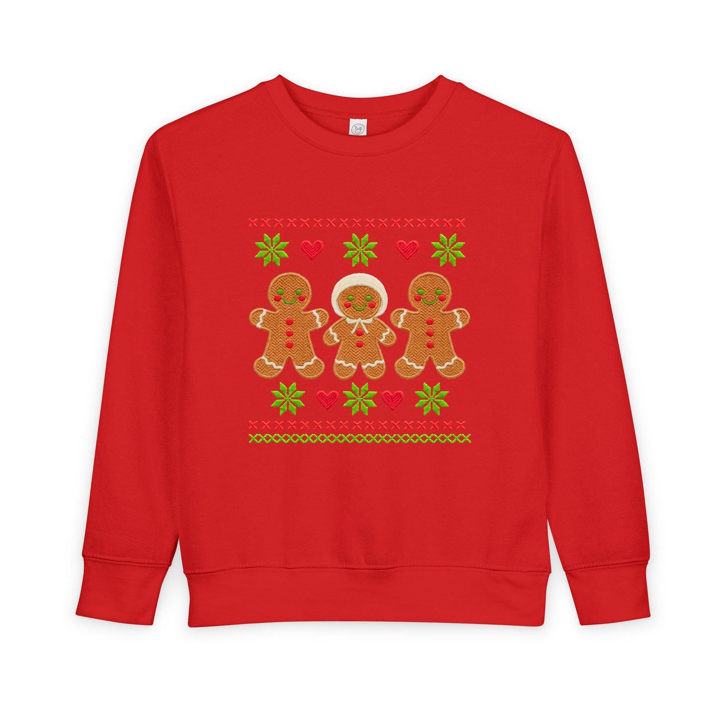 Toddler Sweatshirt - Cute Gingerbread Family Christmas Holiday Crewneck