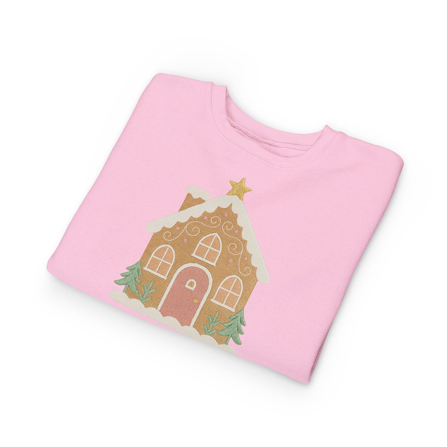 Toddler Sweatshirt - Cute Gingerbread House Christmas Pullover for Kids