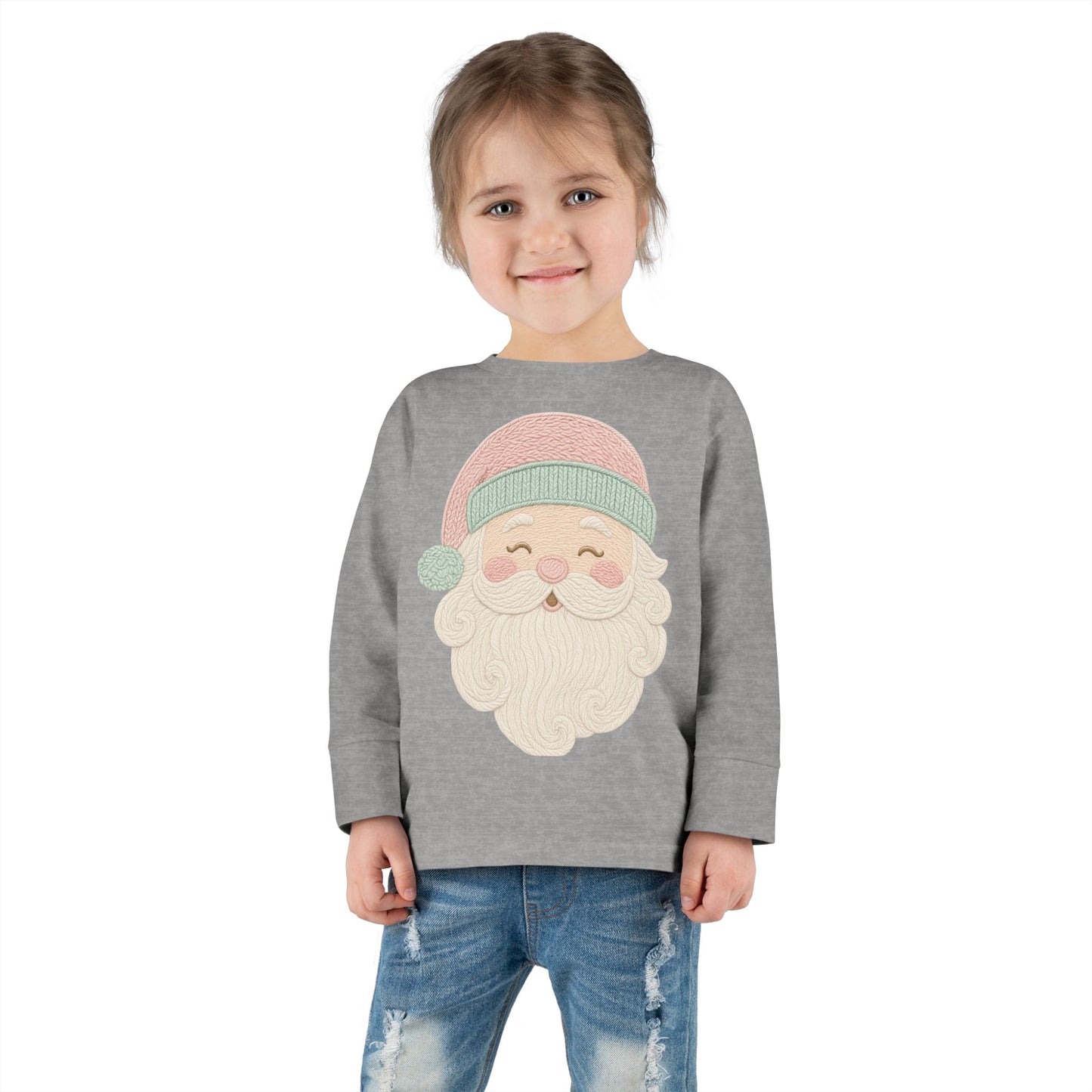 Toddler Christmas Santa Long Sleeve Tee