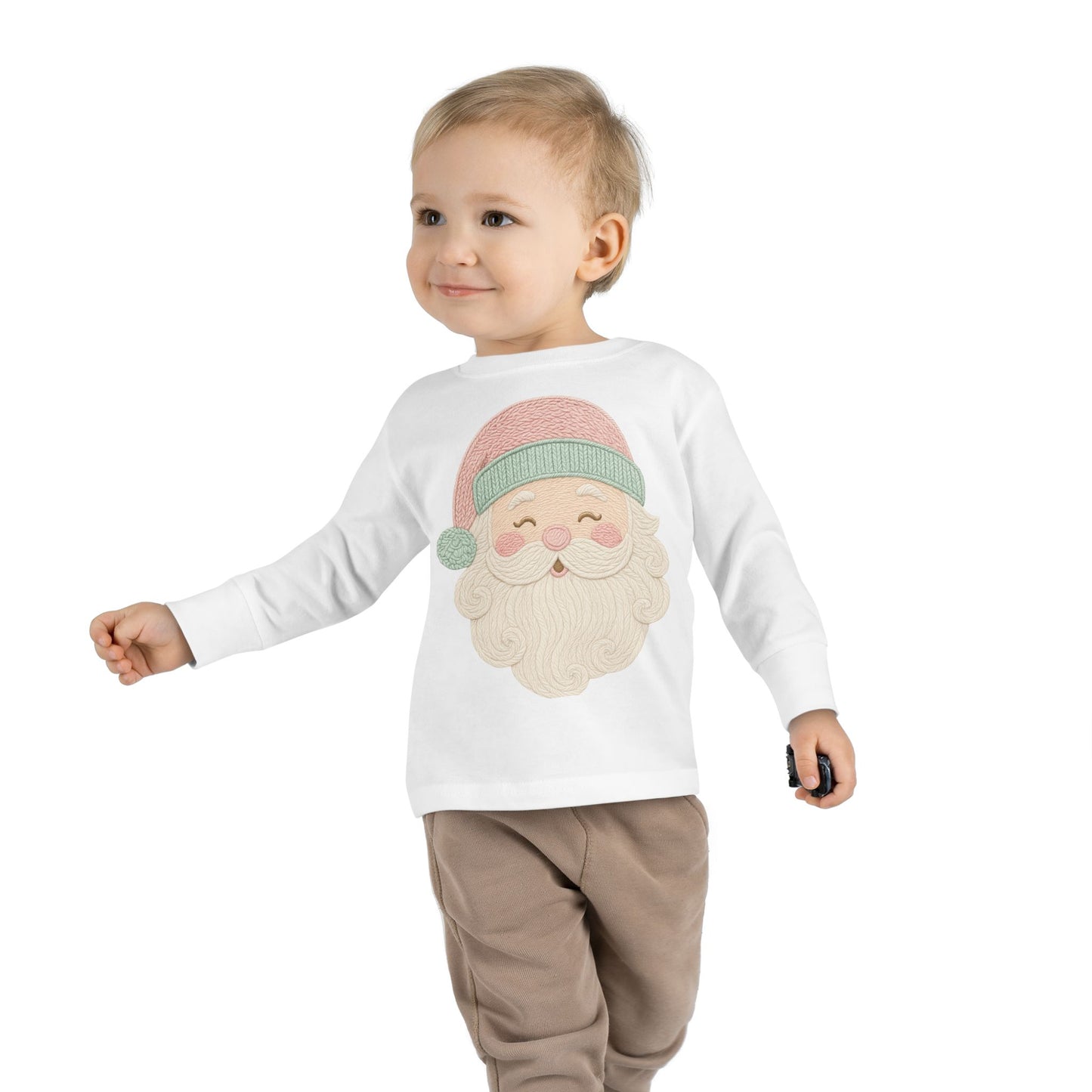 Toddler Christmas Santa Long Sleeve Tee