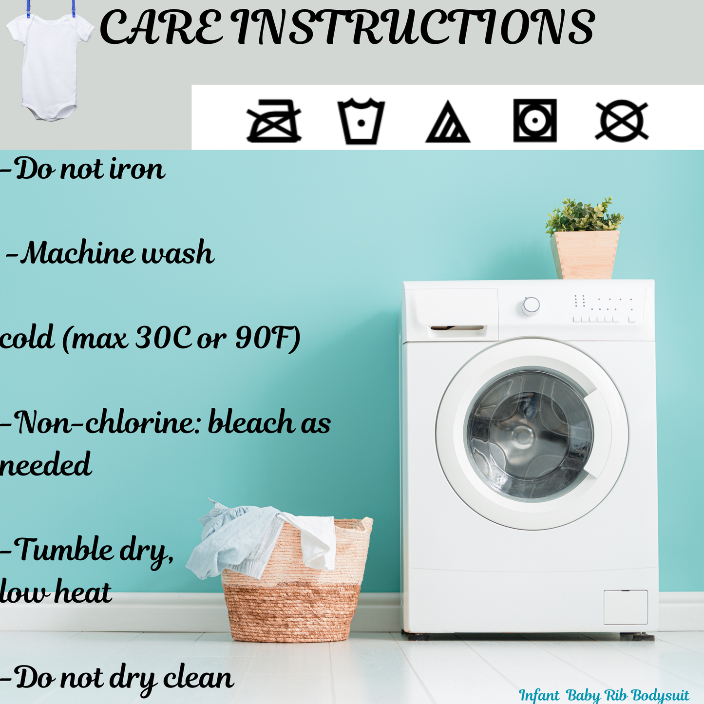 Bottle  One-Piece Design Infant Baby Rib Bodysuit