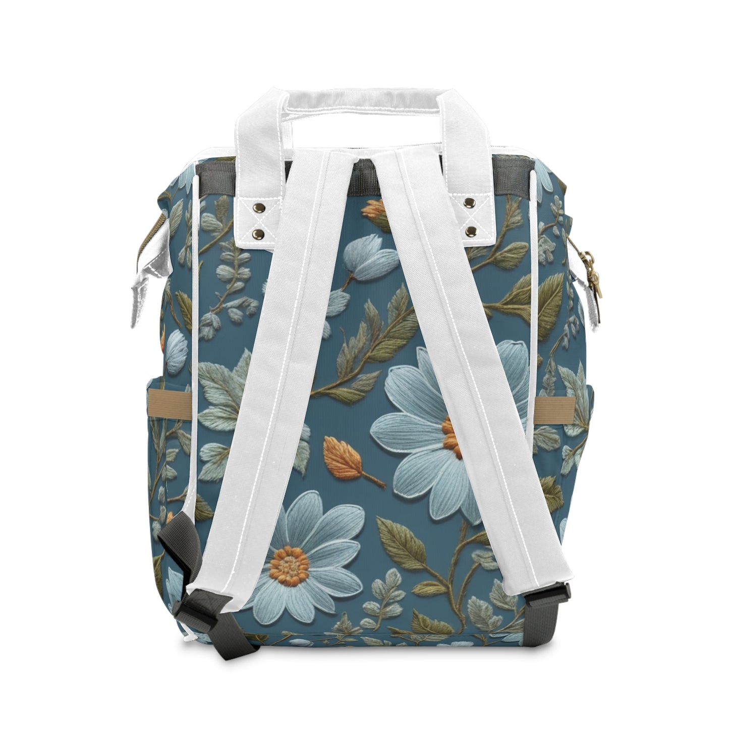 Leaves and Flowers Multifunctional Diaper Backpack