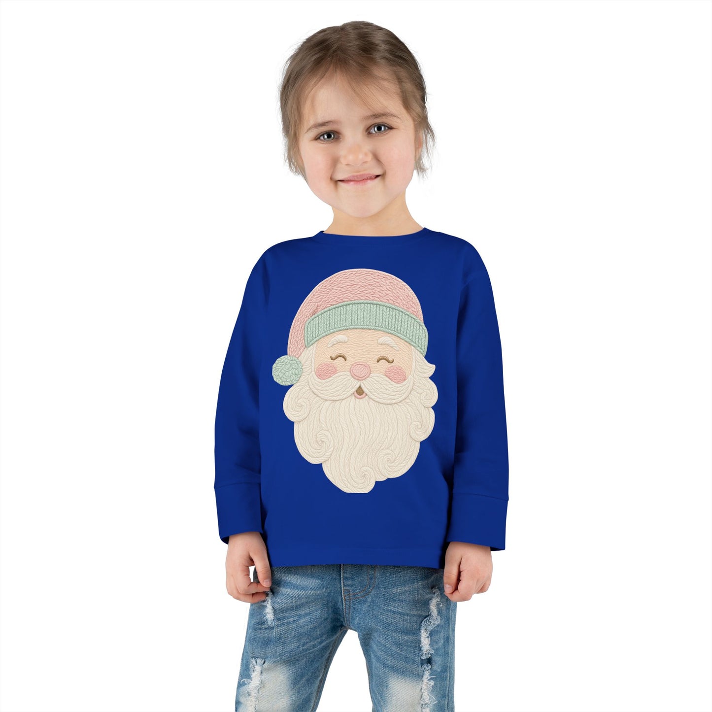 Toddler Christmas Santa Long Sleeve Tee