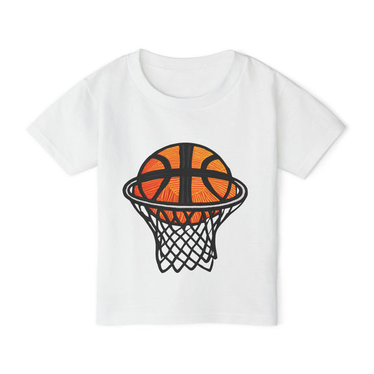 Basketball Heavy Cotton Toddler T-shirt