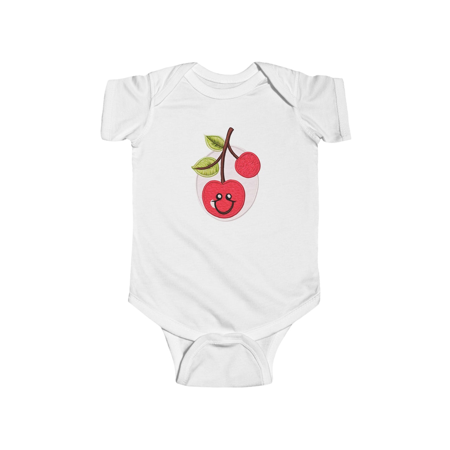 Pink Cherry Infant Fine Jersey Bodysuit