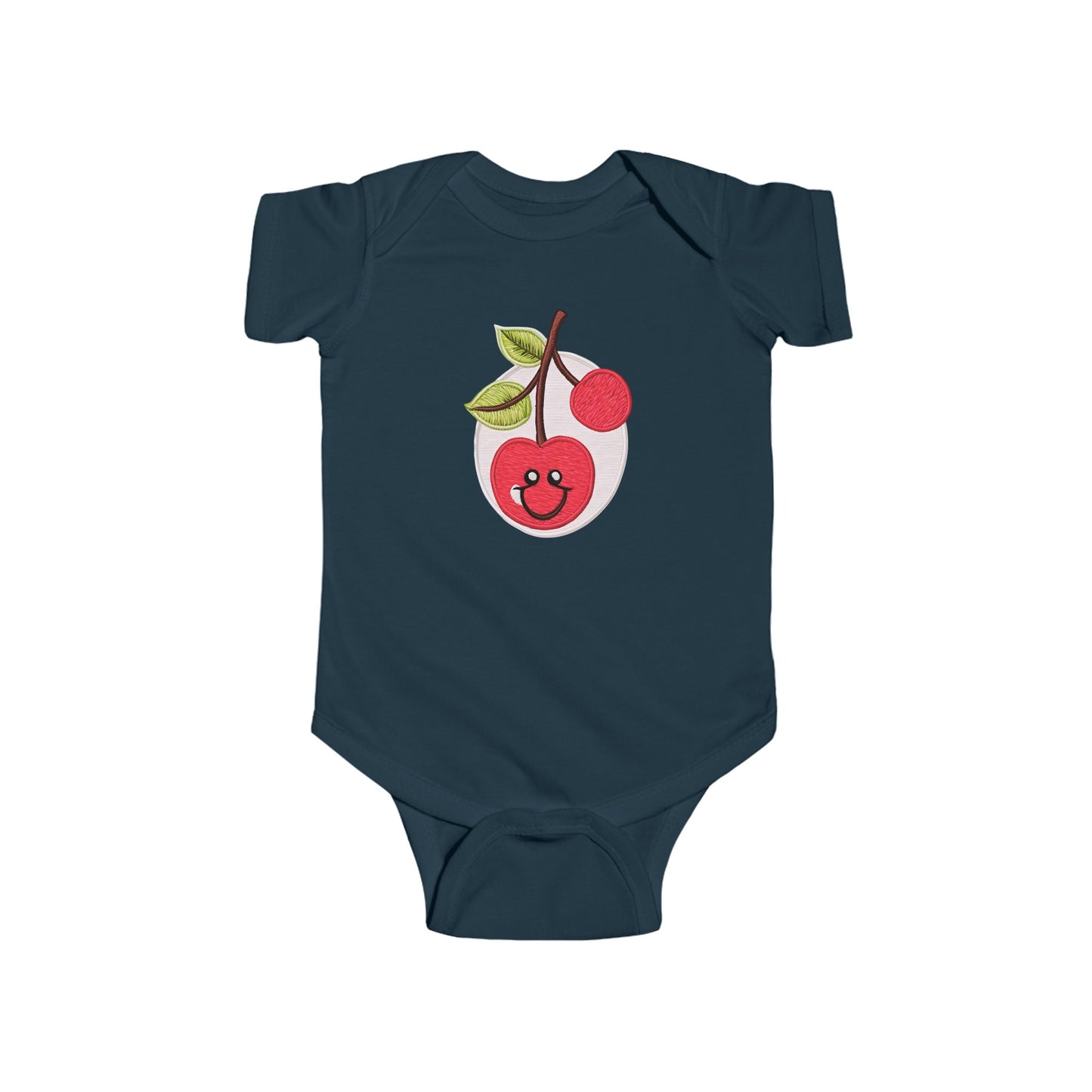 Pink Cherry Infant Fine Jersey Bodysuit