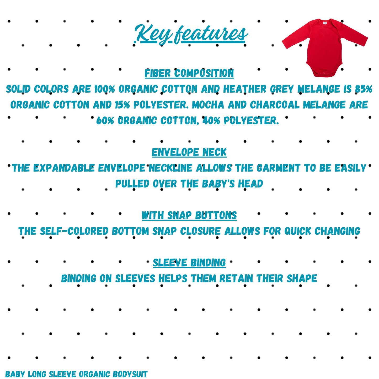 Haunted House Baby Long-Sleeve Organic Bodysuit