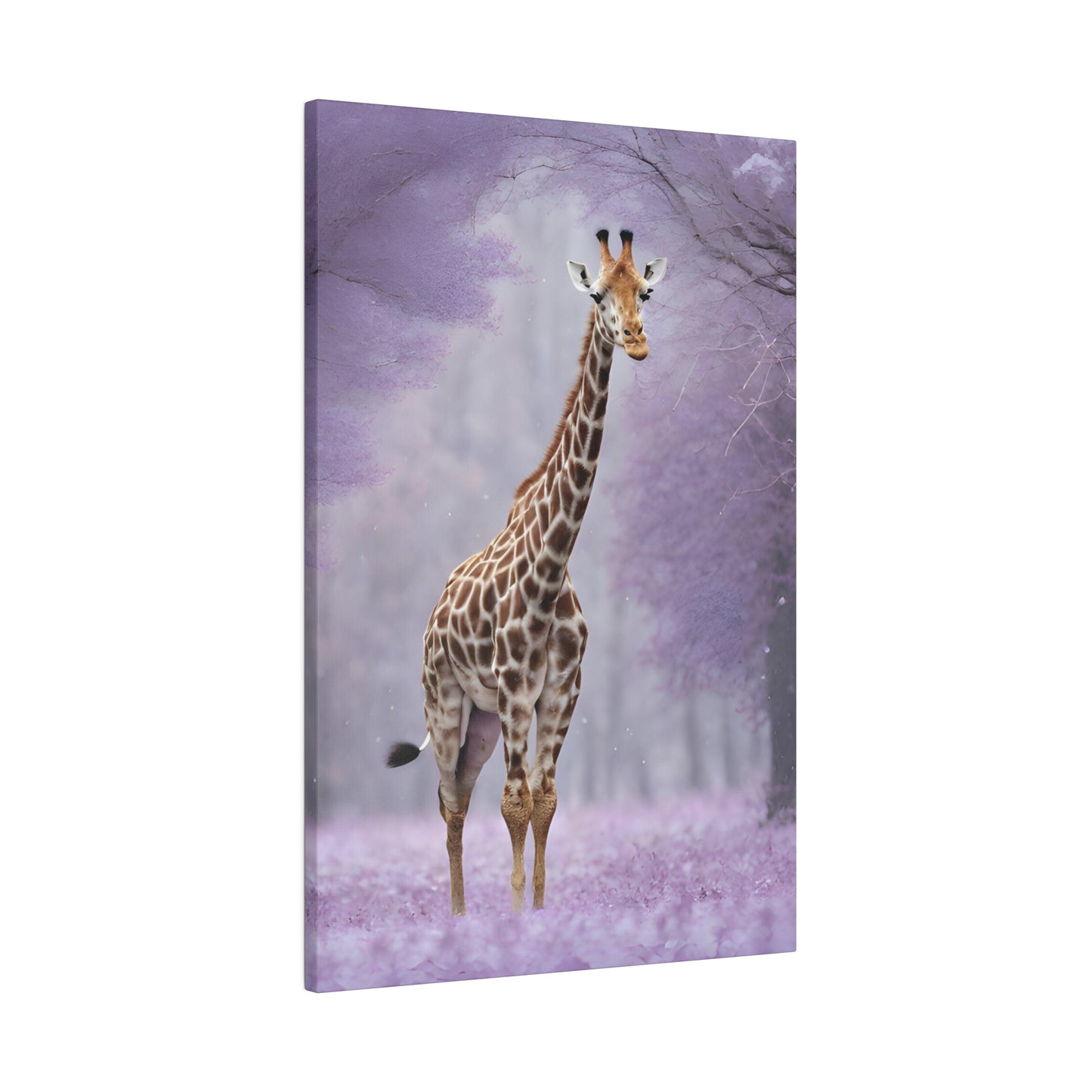 Jungle Giraffe Matte Canvas Art , Stretched 0.75”