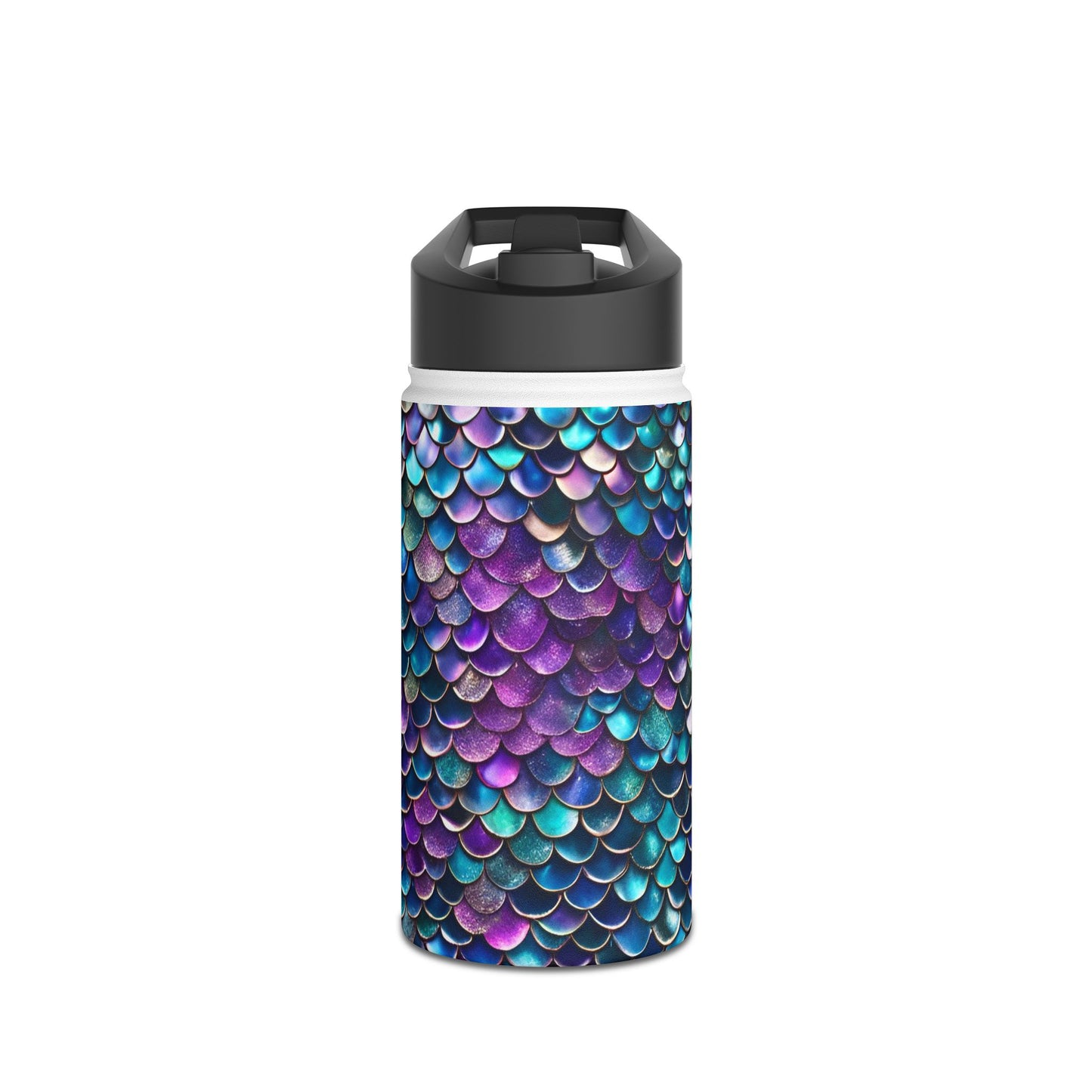 Stainless Steel Water Bottle, Mermaid Scales