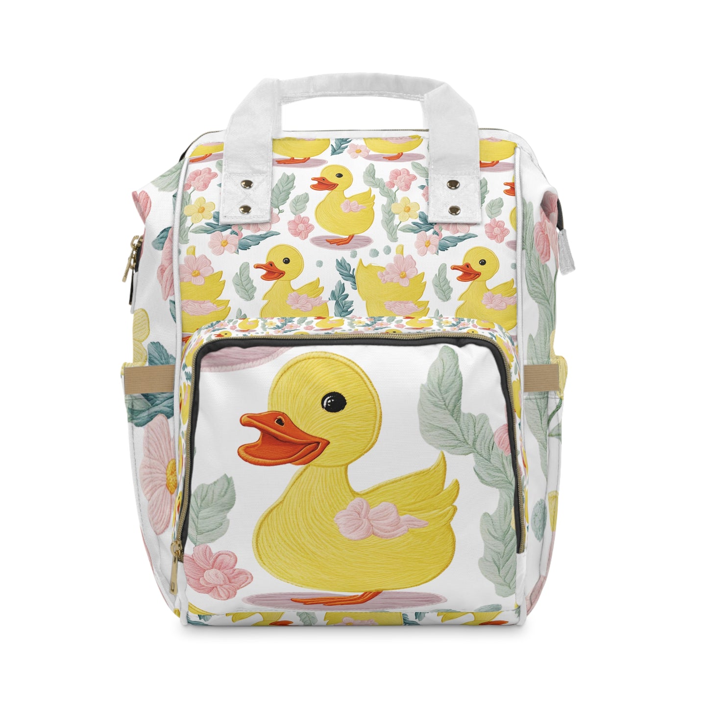 Yellow Ducklings Multifunctional Diaper Backpack