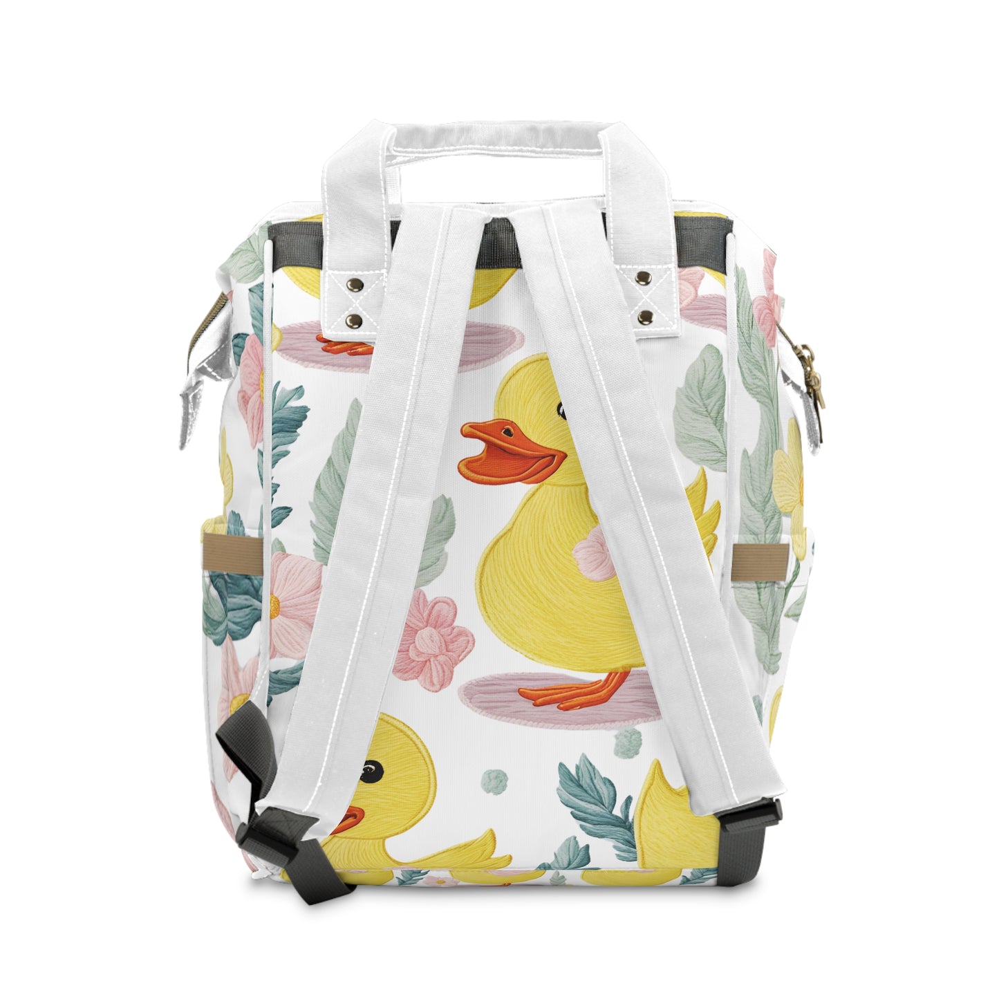 Yellow Ducklings Multifunctional Diaper Backpack